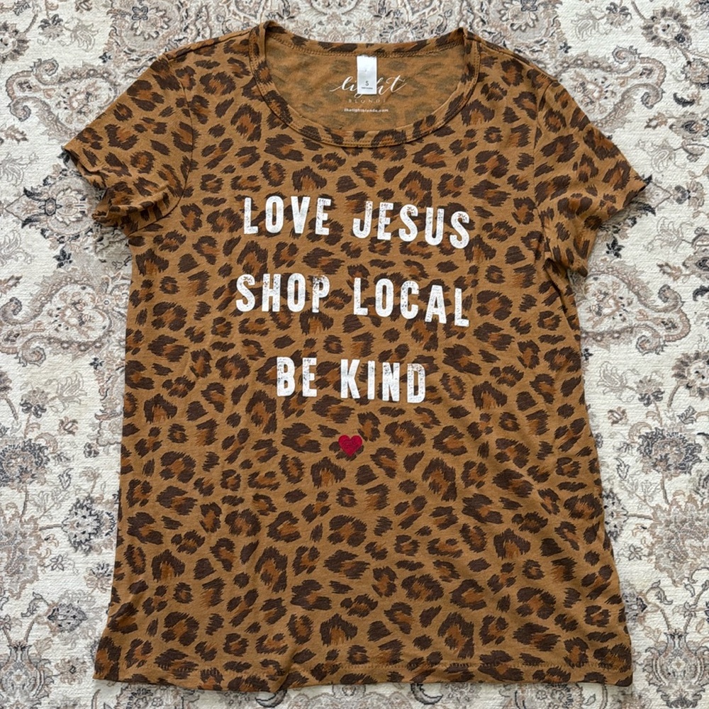 Leopard Print Graphic Tee